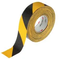 [SE0007] CINTA ANTIRESBALANTE NEGRA Y AMARILLO 50MM X