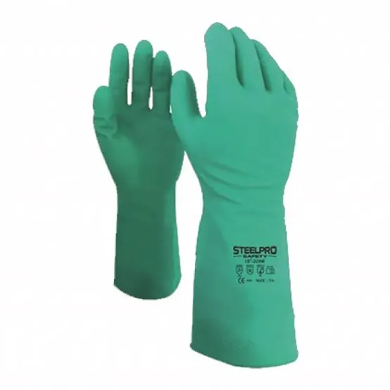 [PM0002-S] GUANTE DE NITRILO VERDE BOYUAN 13" (PAR) (S)